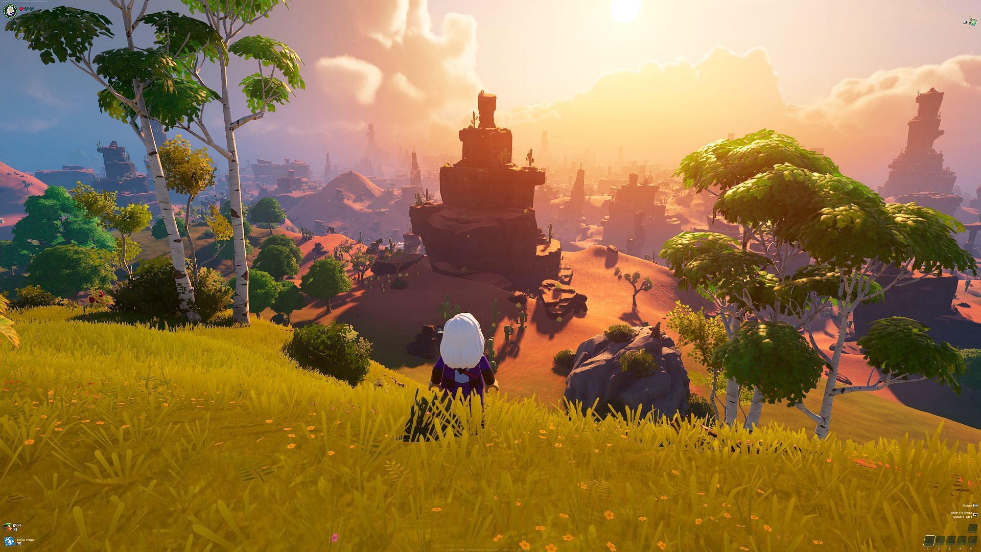 Sunset view (Image via Epic Games/LEGO Fortnite)